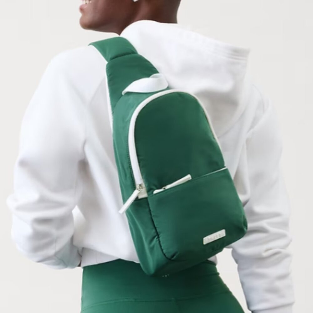NWT Athleta Teal Backpack with White Accents